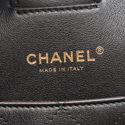 Chanel Tote Quilted Black Leather Chain — view 4