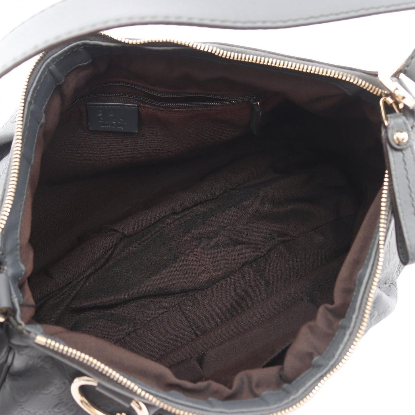 Gucci Shoulder Bag Guccissima Gray Leather Guccissima — view 3