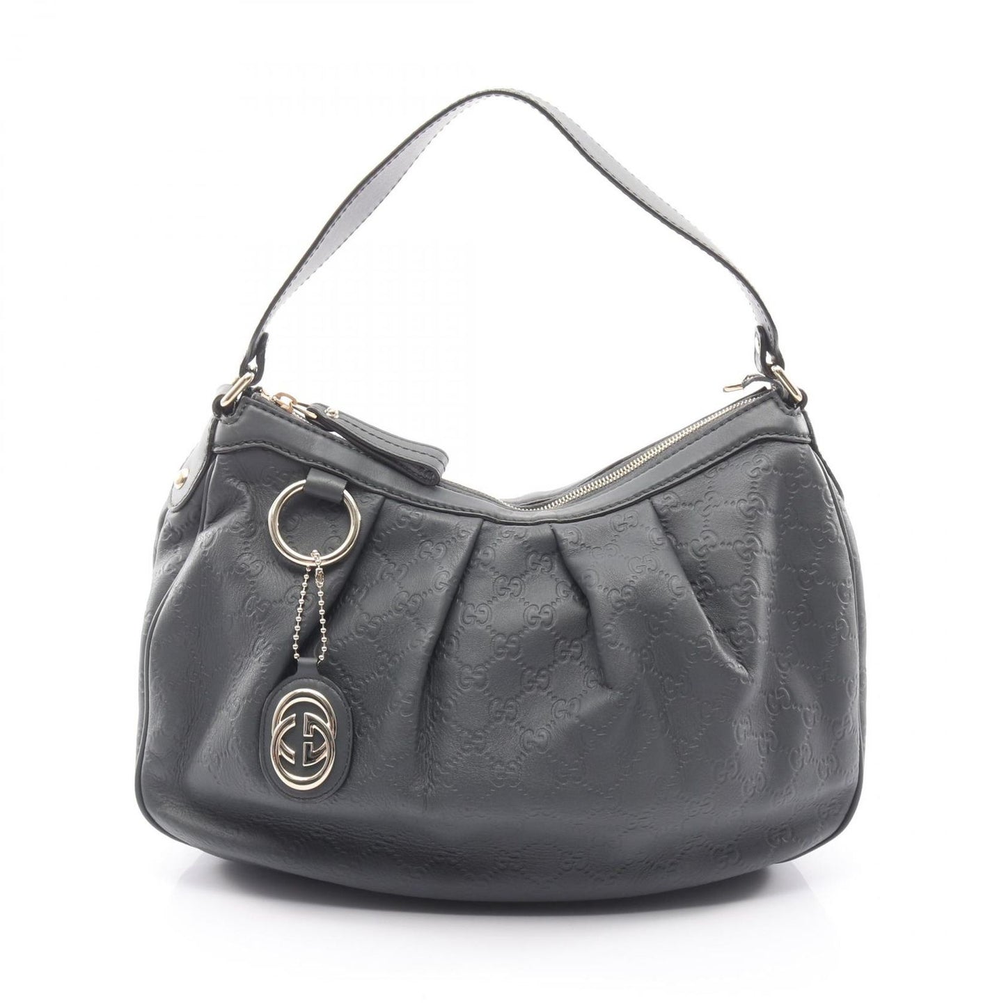 Gucci Shoulder Bag Guccissima Gray Leather Guccissima