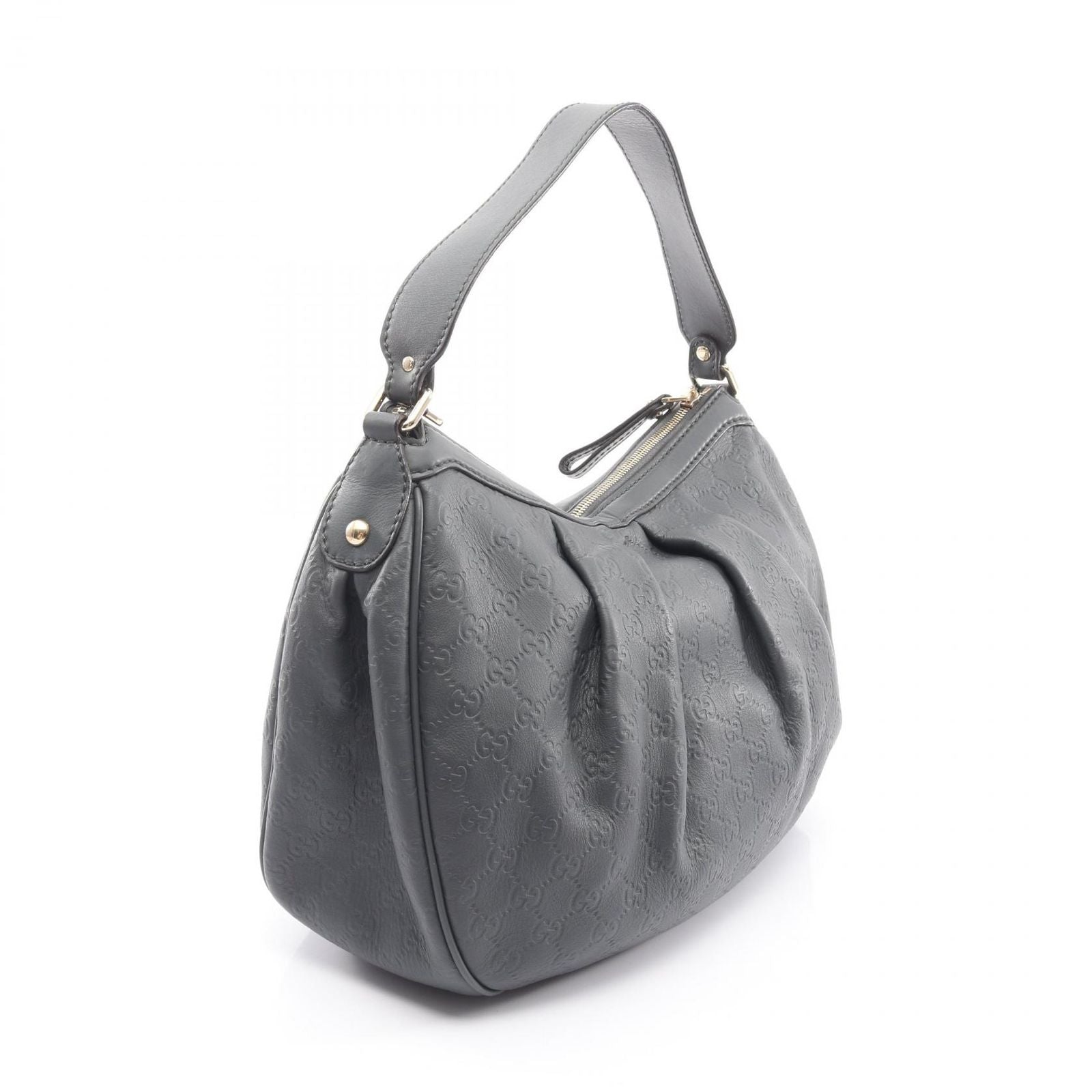 Gucci Shoulder Bag Guccissima Gray Leather Guccissima — view 2