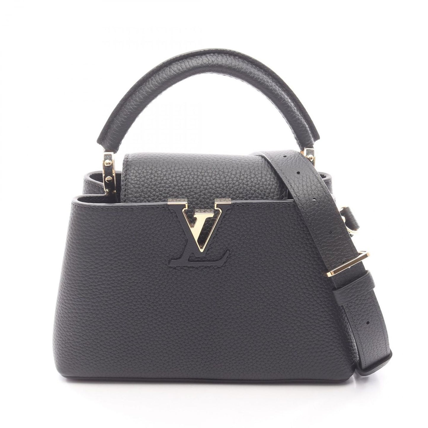 Louis Vuitton Handbag My Capucines 2-Way Noir Leather
