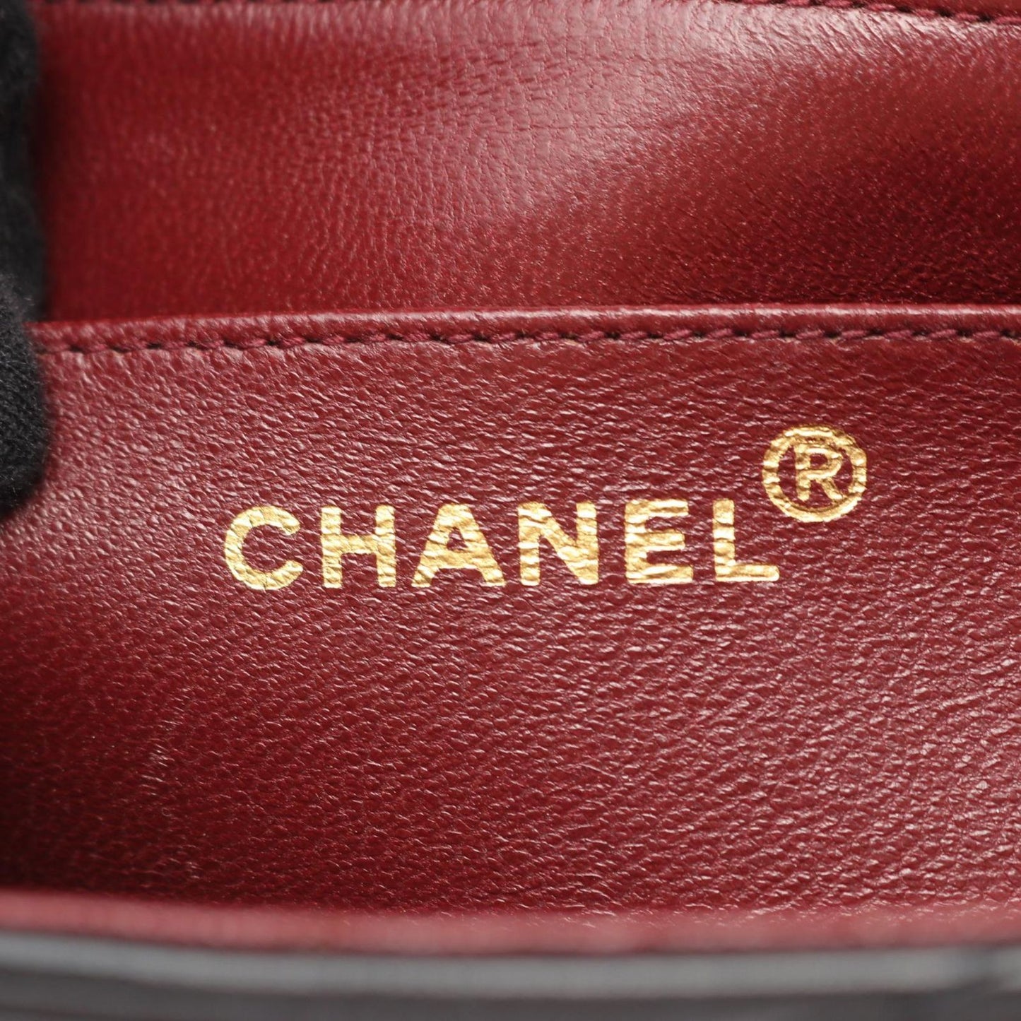 Chanel Shoulder Bag Bias Stitch Black Lambskin Chain — view 4
