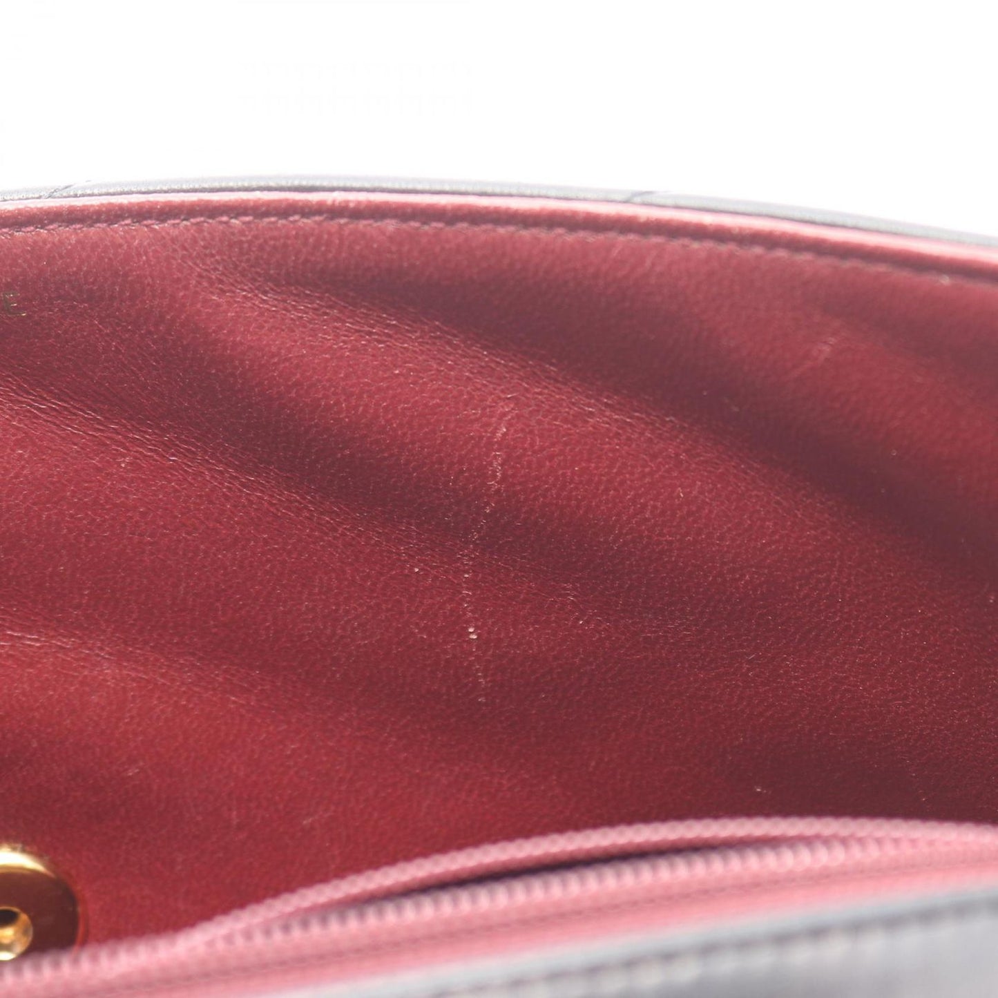 Chanel Shoulder Bag Bias Stitch Black Lambskin Chain — view 6