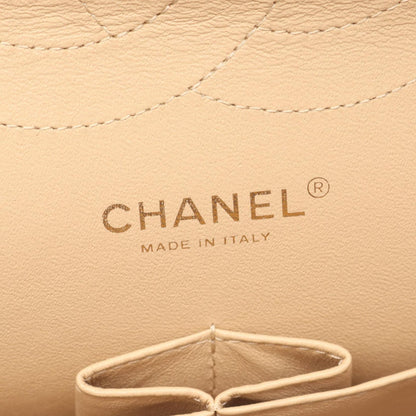 Chanel Shoulder Bag Big Quilted 30 Classic Large Double Flap Beige Caviar — view 4