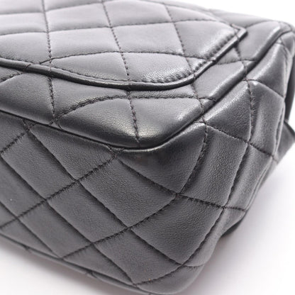 Chanel Shoulder Bag Mini Black Lambskin Quilted Small Flap Chain — view 8