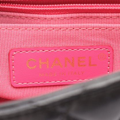 Chanel Shoulder Bag Mini Black Lambskin Quilted Small Flap Chain — view 4