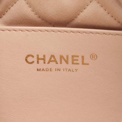 Chanel Shoulder Bag 22 Mini Champagne Gold Leather 22 Quilted Chain — view 4