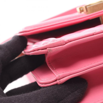 Chanel Shoulder Bag Quilted Pink Lambskin Chain — view 7