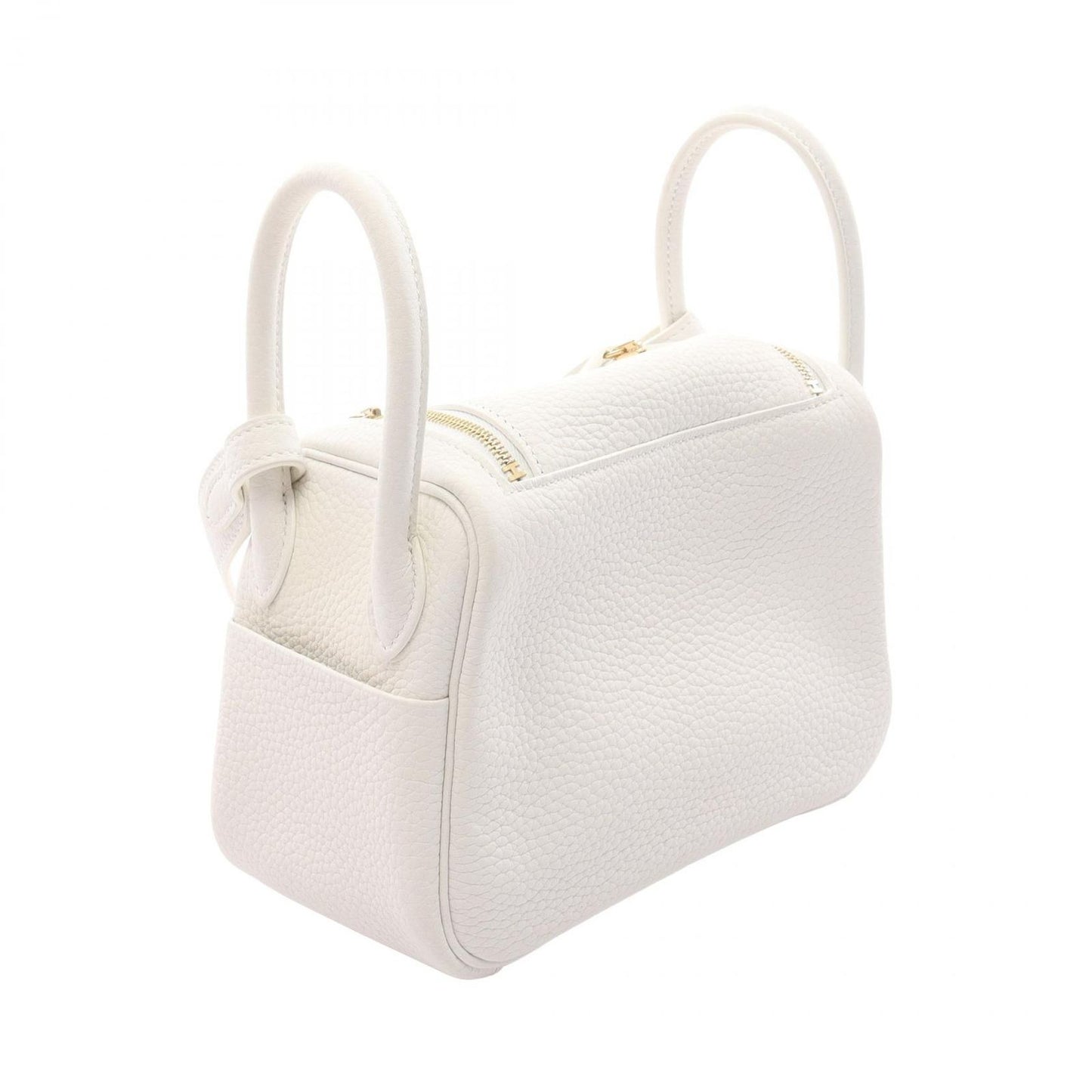 Hermes Shoulder Bag Lindy Mini White Leather — view 2