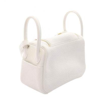 Hermes Shoulder Bag Lindy Mini White Leather — view 2
