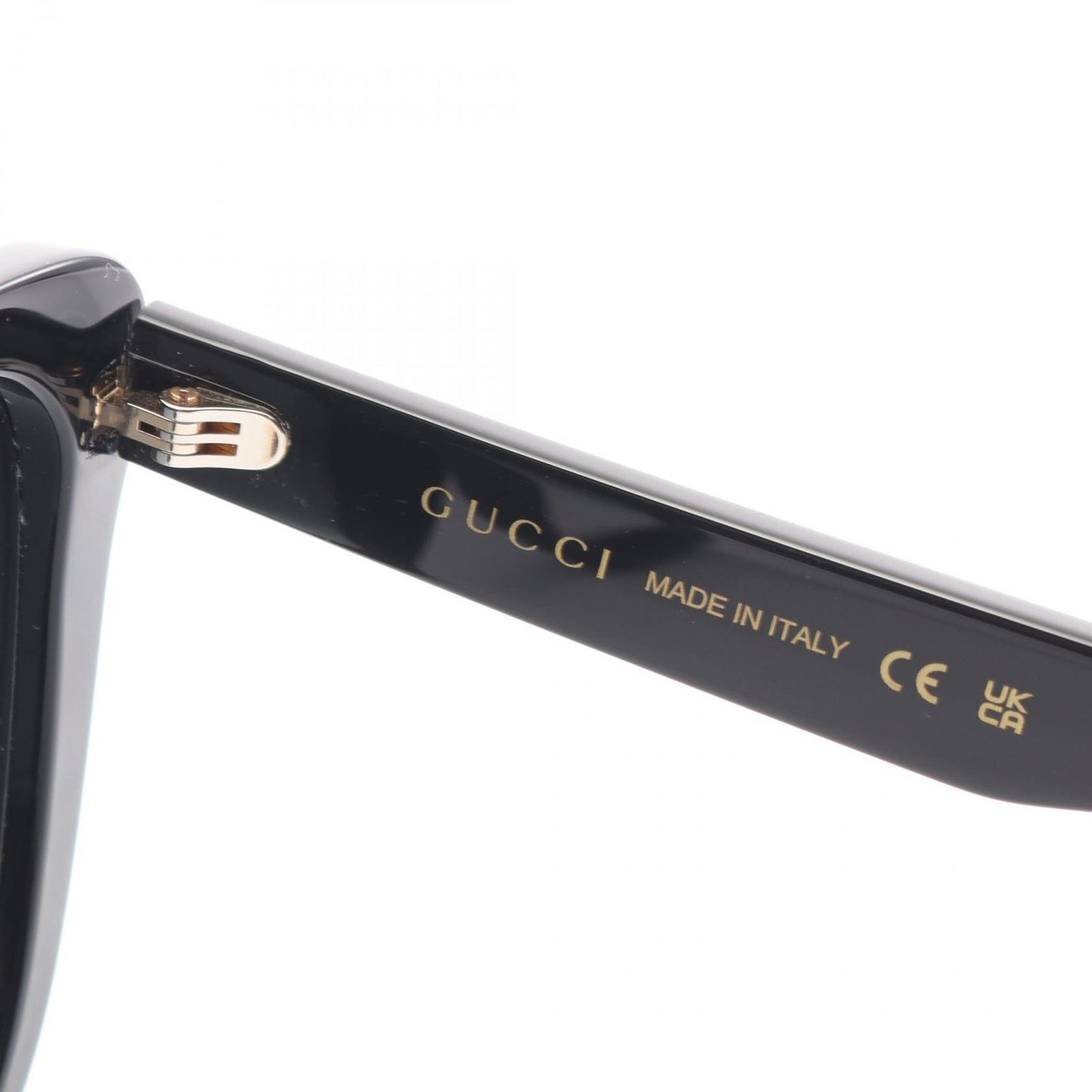 Gucci Sunglasses Square Black Gray Eyewear — view 4