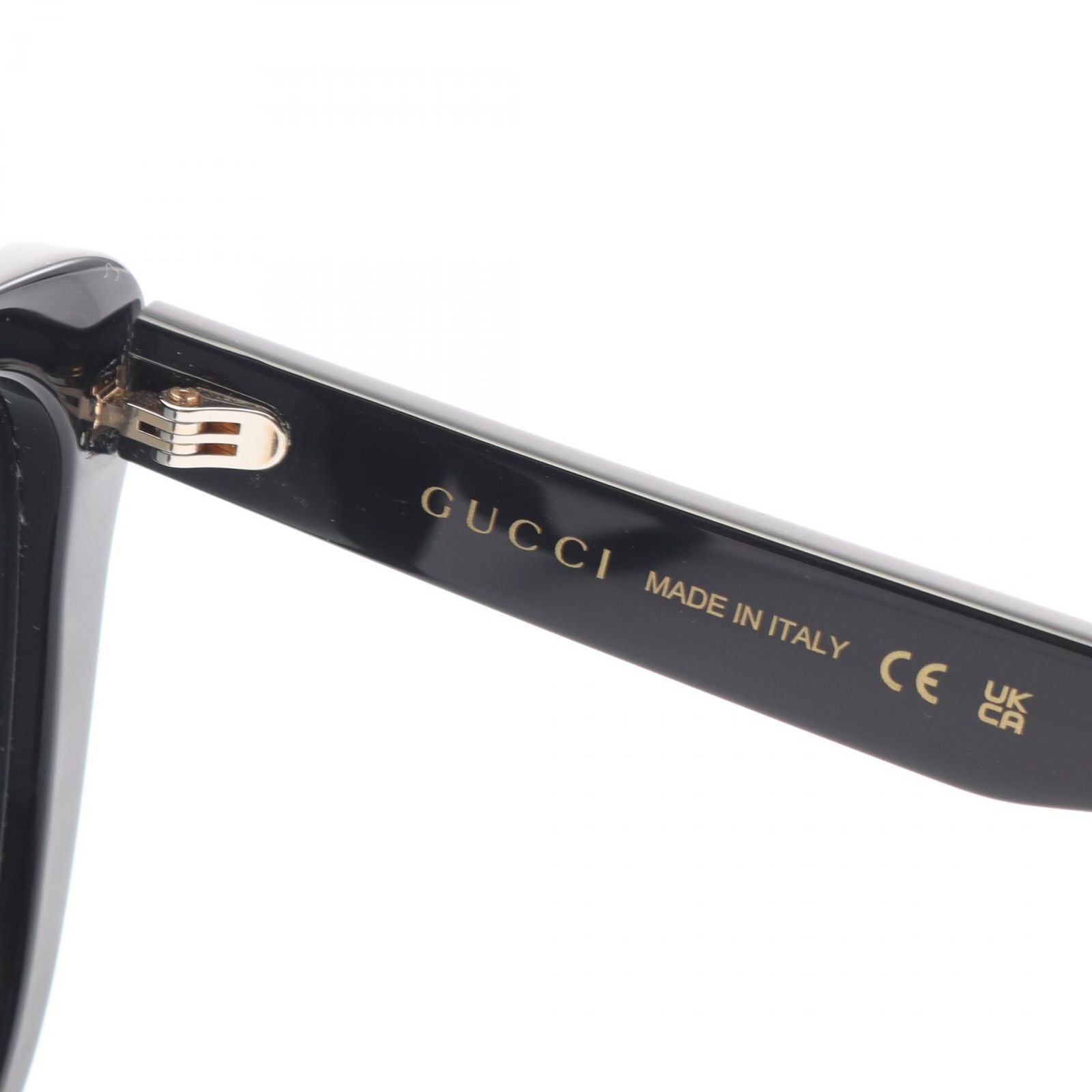 Gucci Sunglasses Square Black Gray Eyewear — view 4