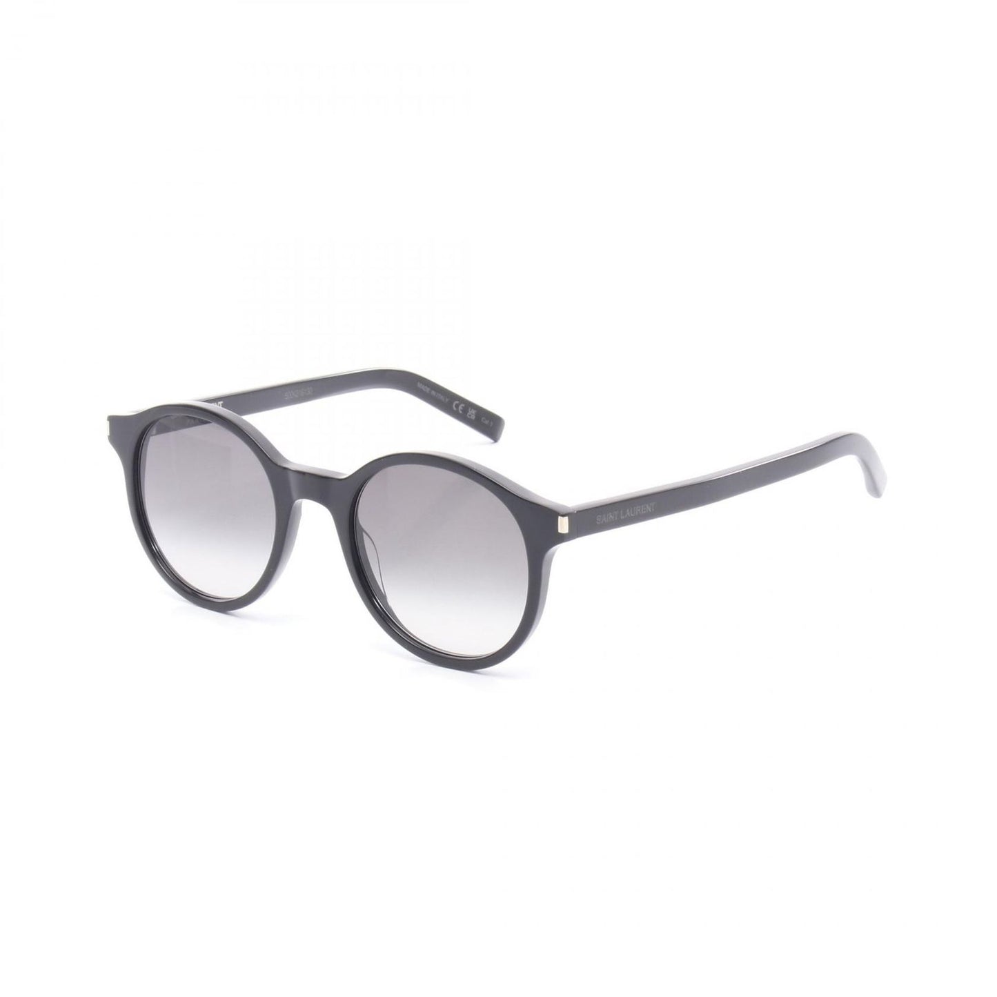 Saint Laurent Paris Sunglasses Round Black Gray Eyewear — view 2