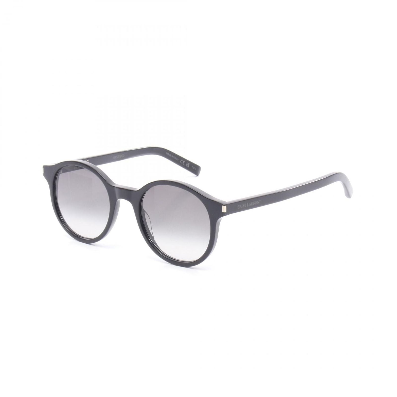 Saint Laurent Paris Sunglasses Round Black Gray Eyewear — view 2
