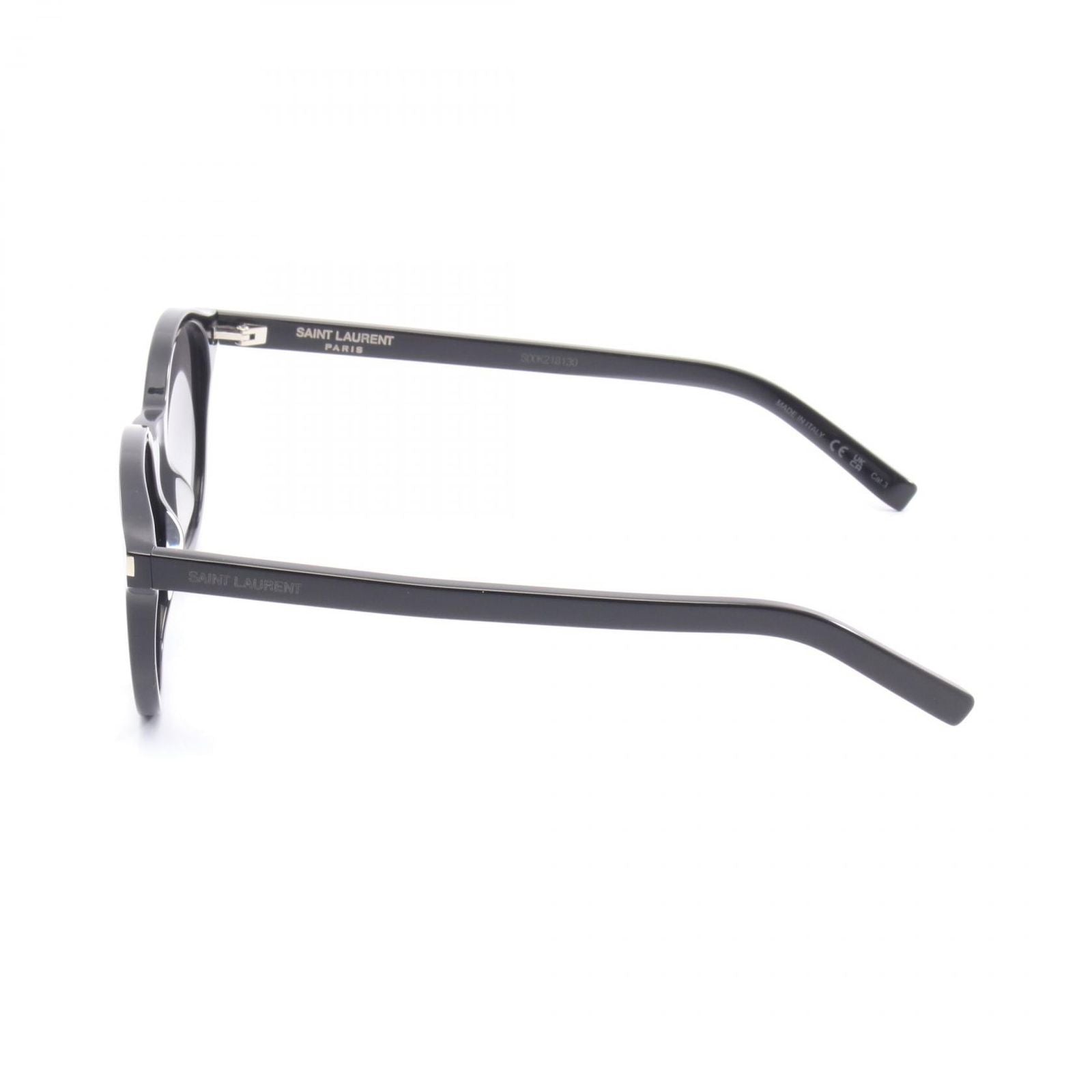 Saint Laurent Paris Sunglasses Round Black Gray Eyewear — view 3