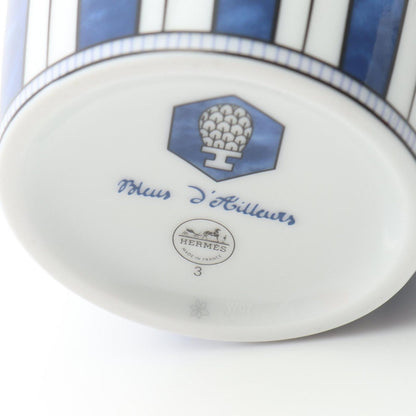 Hermes Tableware Blue D'ailleurs Mug — view 4