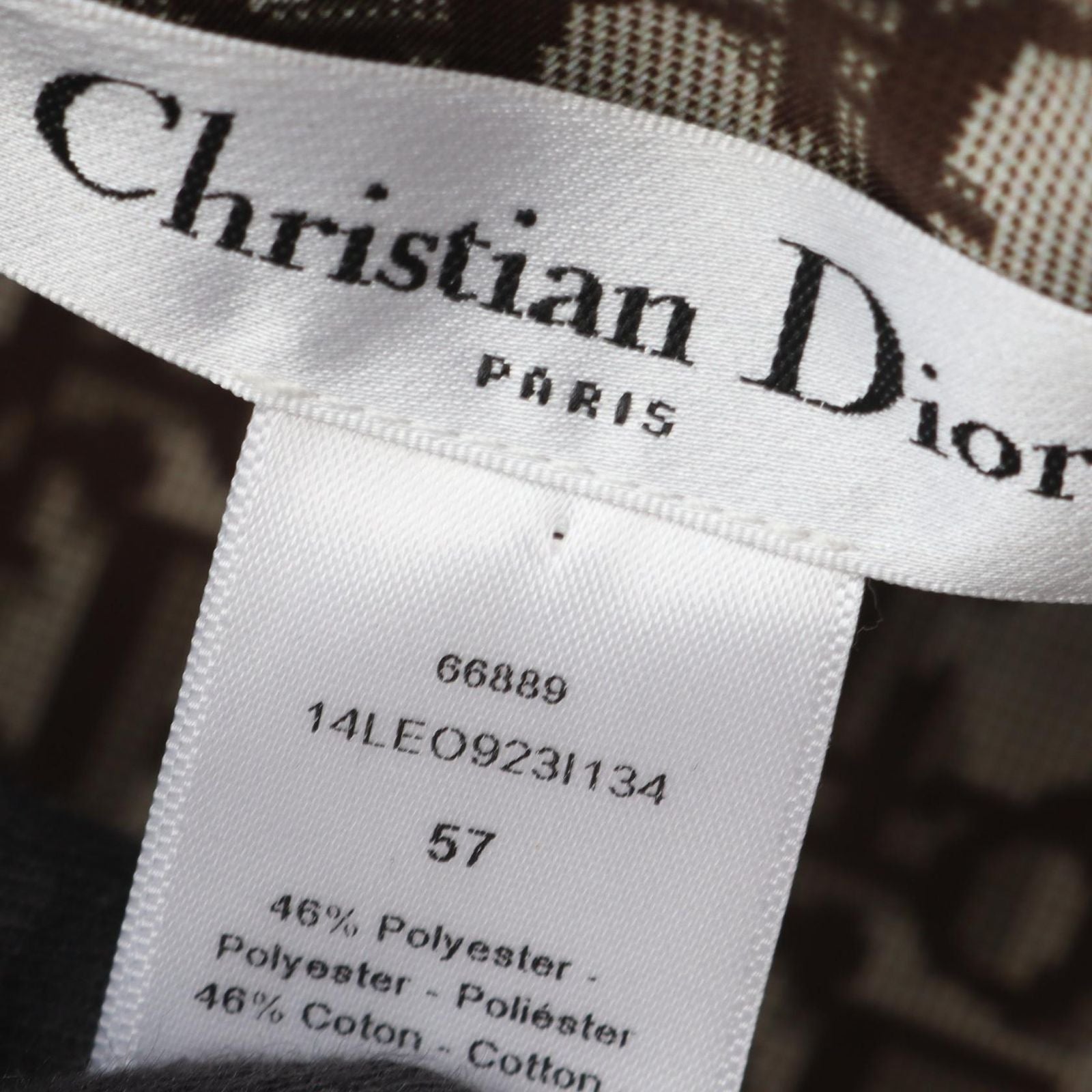Dior Hat Mizza Leopard Oblique Reversible Bucket Hats — view 7