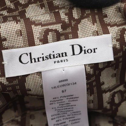 Dior Hat Mizza Leopard Oblique Reversible Bucket Hats — view 4