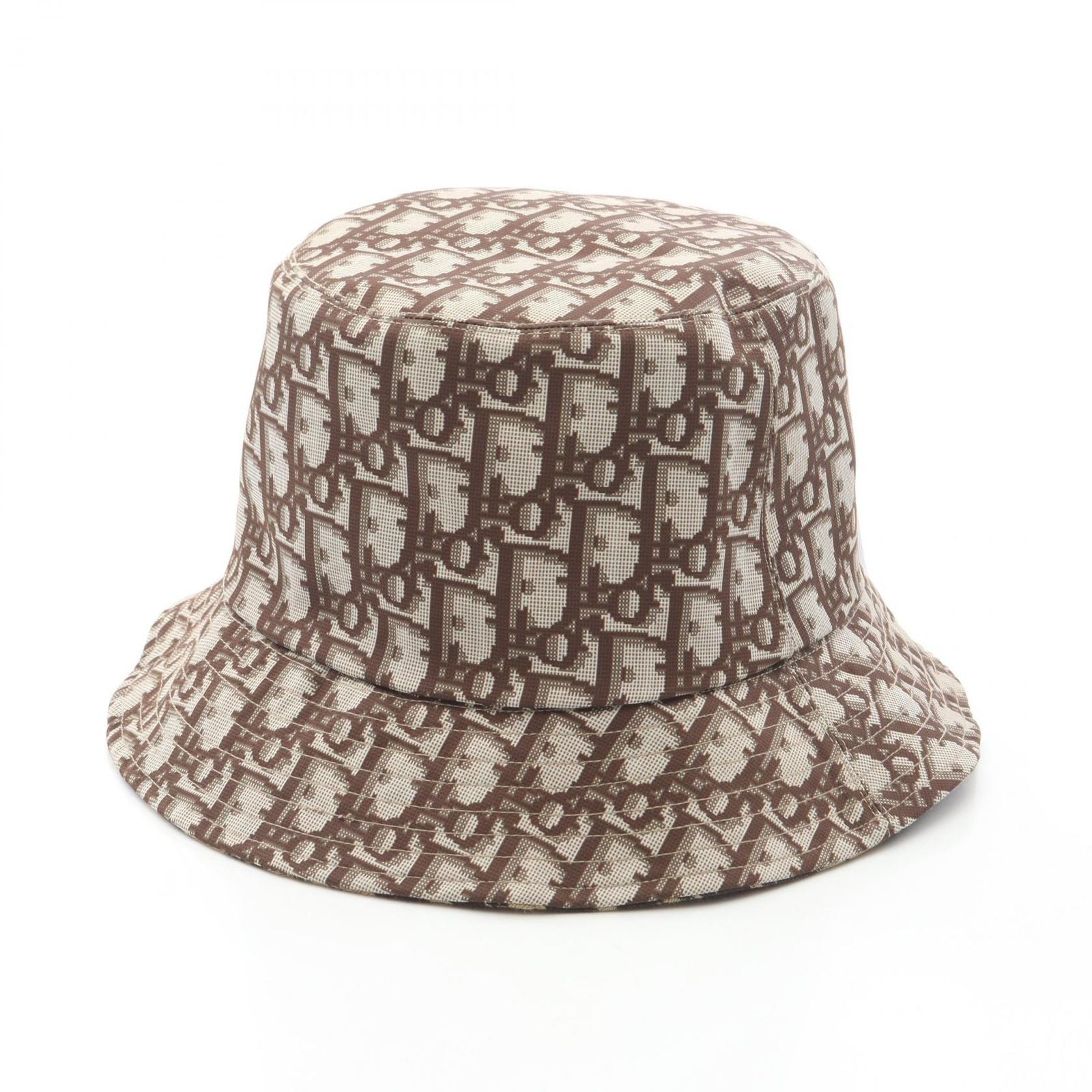 Dior Hat Mizza Leopard Oblique Reversible Bucket Hats — view 6