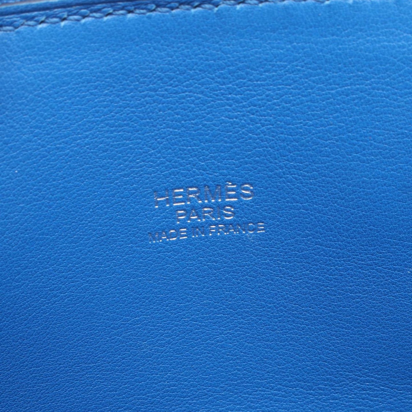 Hermes Handbag Bolide 27 2-Way Blue Zanzibar Leather — view 4