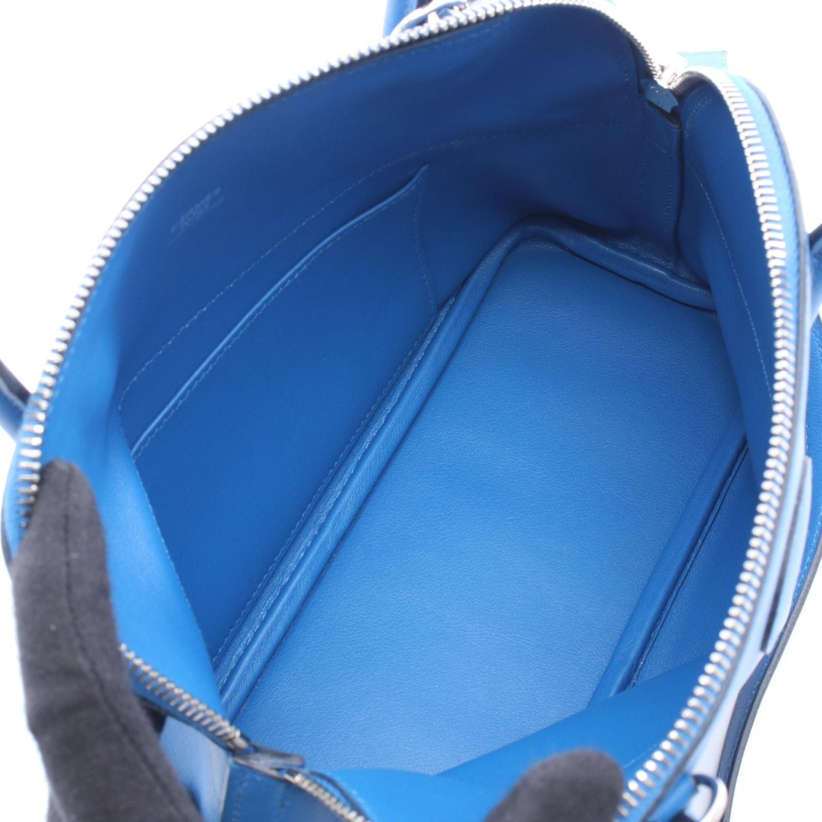 Hermes Handbag Bolide 27 2-Way Blue Zanzibar Leather — view 3