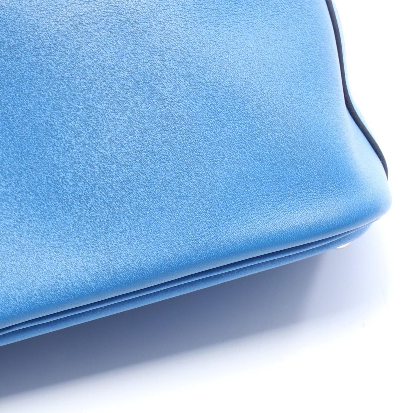 Hermes Handbag Bolide 27 2-Way Blue Zanzibar Leather — view 6