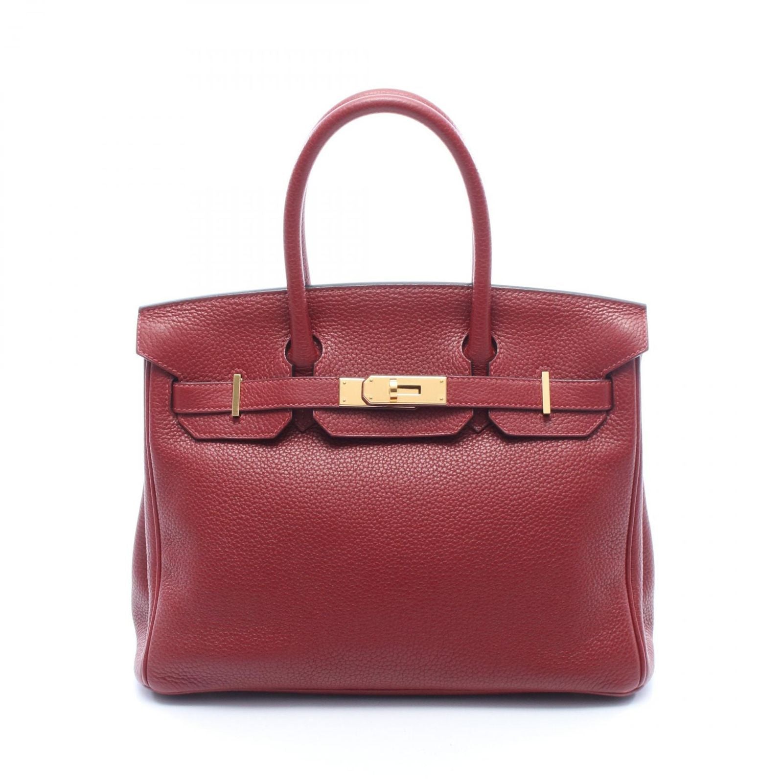 Hermes Handbag Birkin 30 Ruby Leather