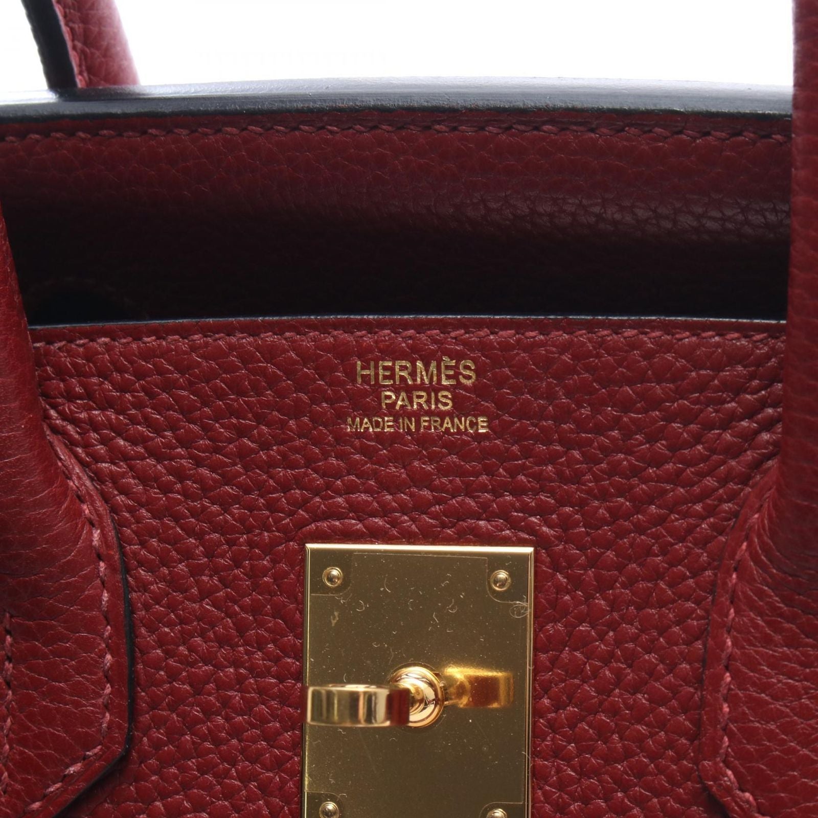 Hermes Handbag Birkin 30 Ruby Leather — view 4
