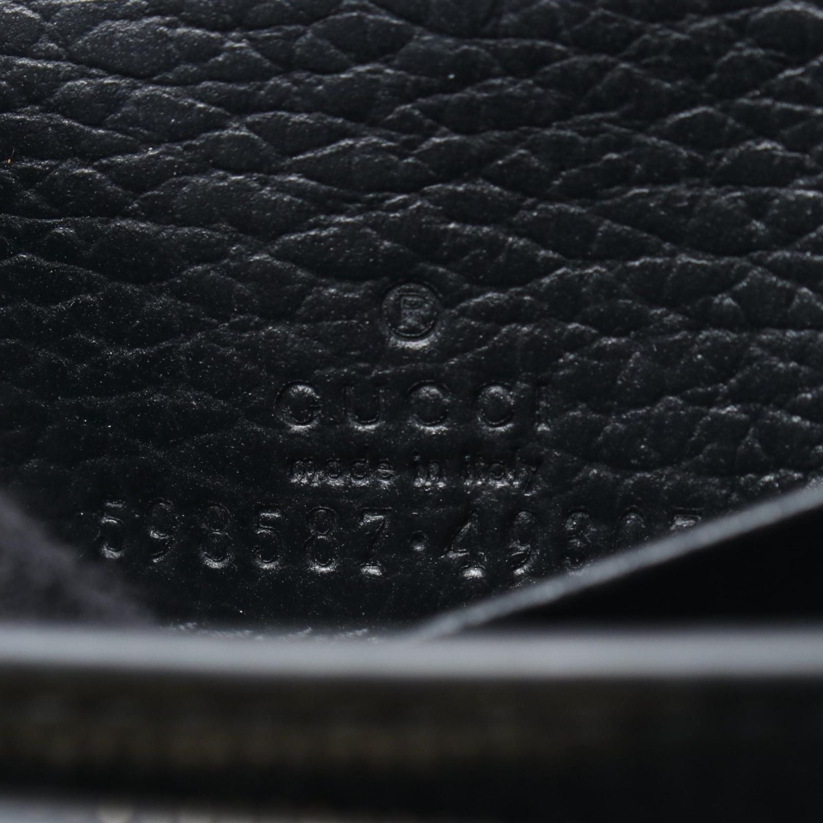 Gucci Bifold Wallet GG Marmont Beige Black Leather Canvas Double Bicolor Compact — view 4