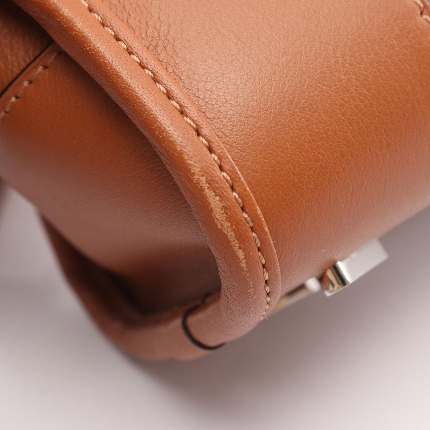 Loewe Handbag Amazona 23 2-Way Brown Leather — view 7