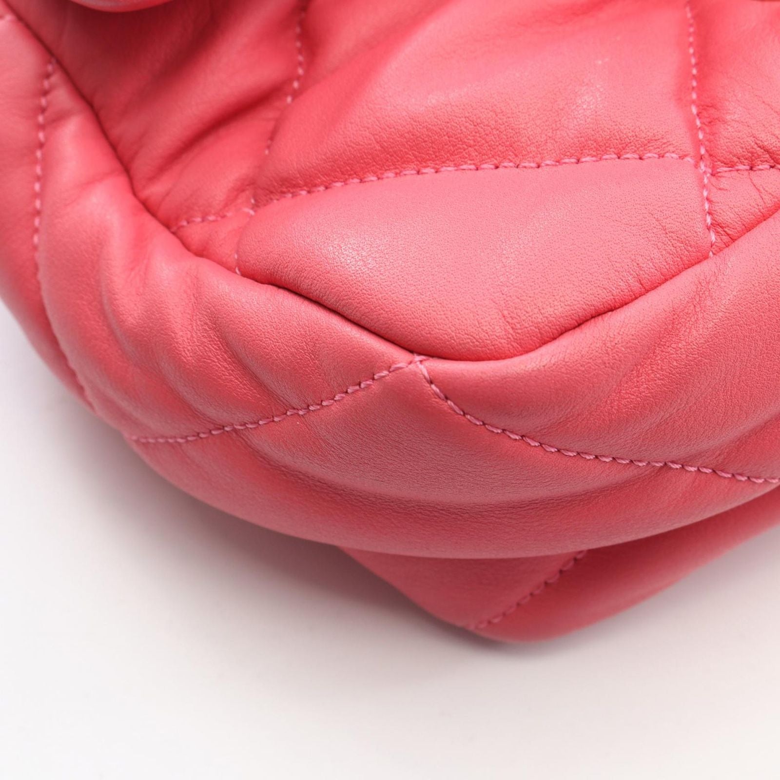 Chanel Shoulder Bag Quilted Pink Lambskin Small Flap Chain — view 6