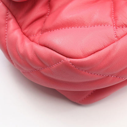Chanel Shoulder Bag Quilted Pink Lambskin Small Flap Chain — view 6