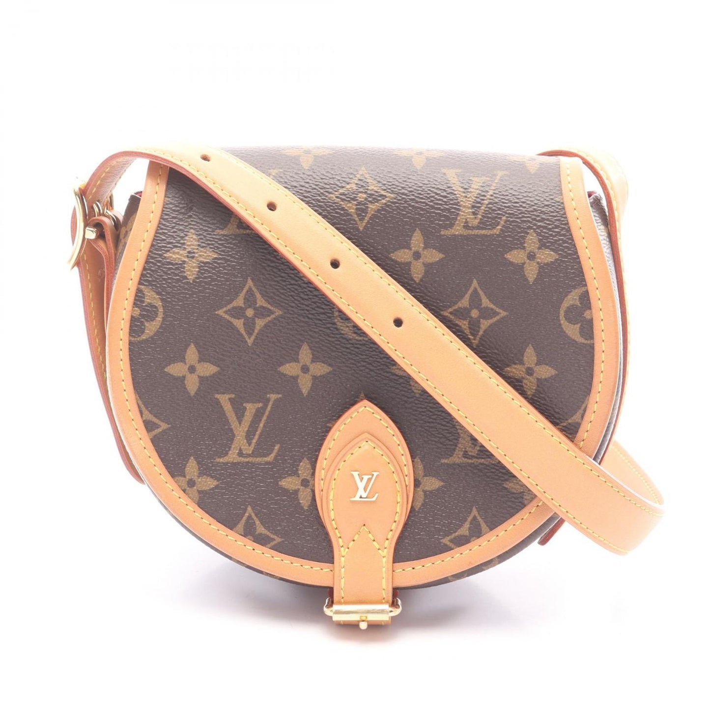 Louis Vuitton Shoulder Bag Tambourine Canvas Leather