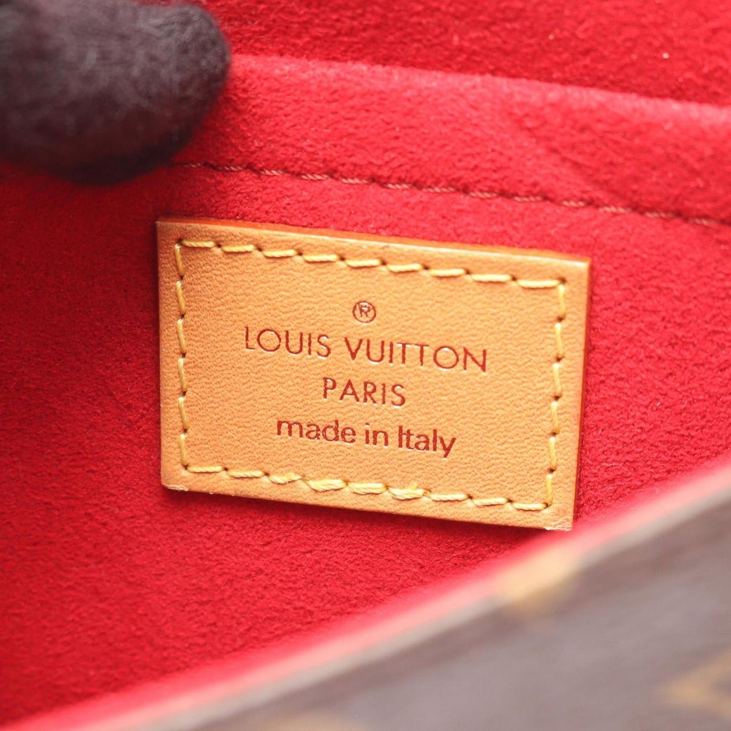 Louis Vuitton Shoulder Bag Tambourine Canvas Leather — view 4
