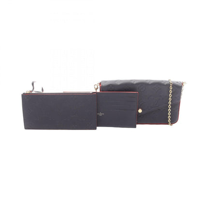 Louis Vuitton Shoulder Bag Pochette Felicie Marie Nuit Leather — view 6