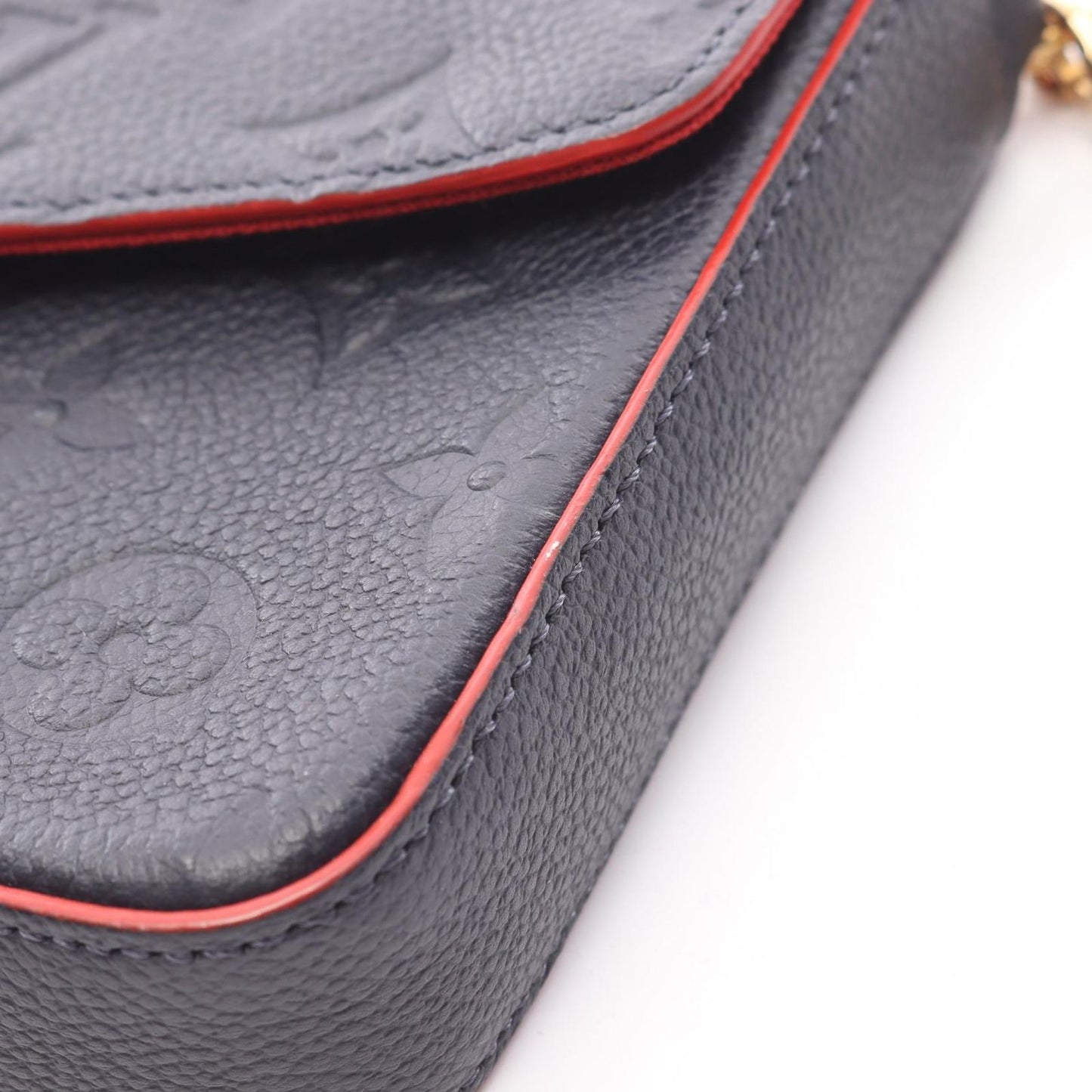 Louis Vuitton Shoulder Bag Pochette Felicie Marie Nuit Leather — view 7