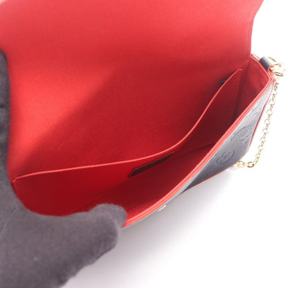 Louis Vuitton Shoulder Bag Pochette Felicie Marie Nuit Leather — view 3
