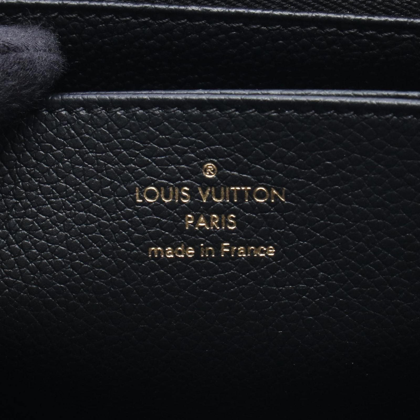 Louis Vuitton Round Wallet Zippy Bicolor Black Beige Leather — view 4