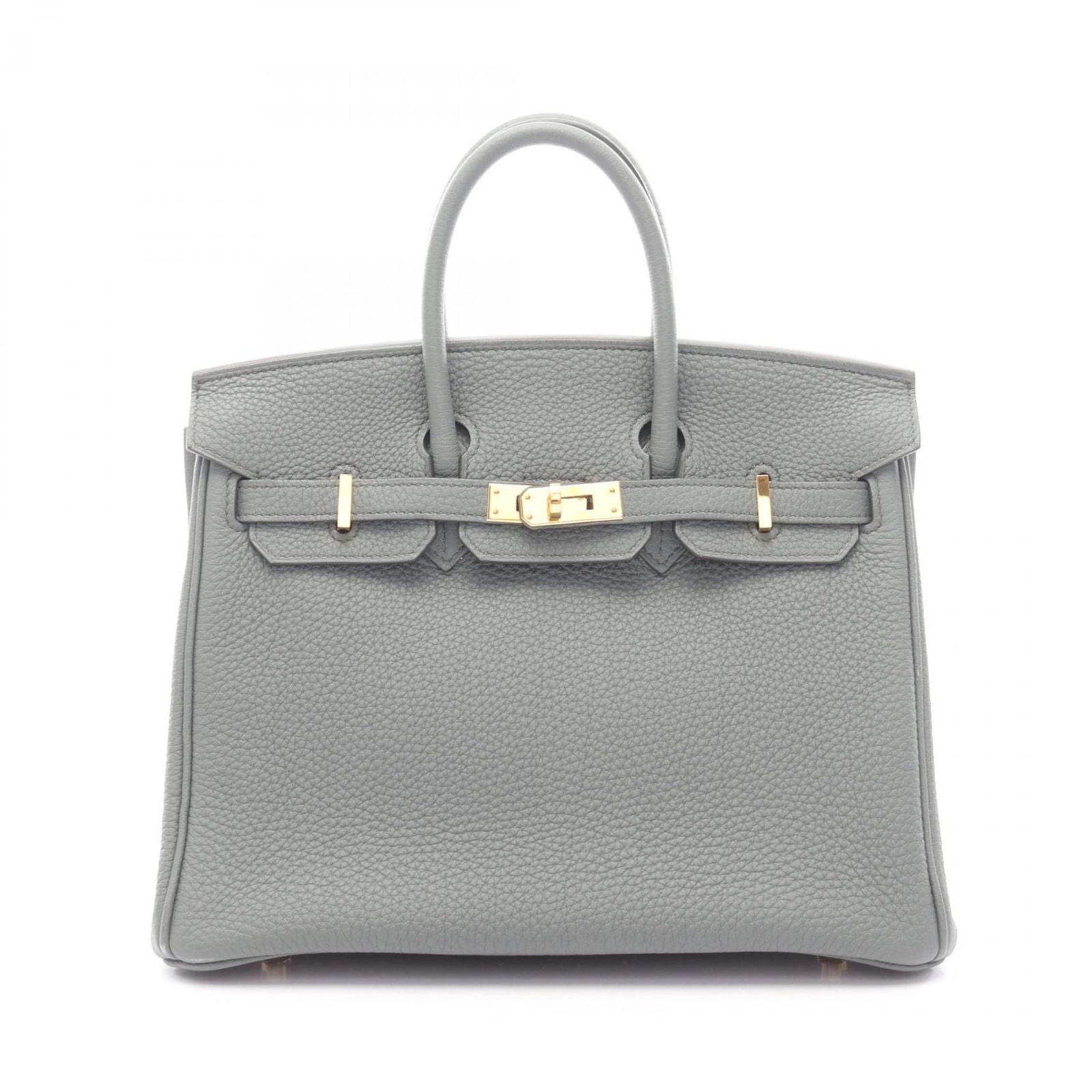 Hermes Handbag Birkin 25 Vert Amand Leather
