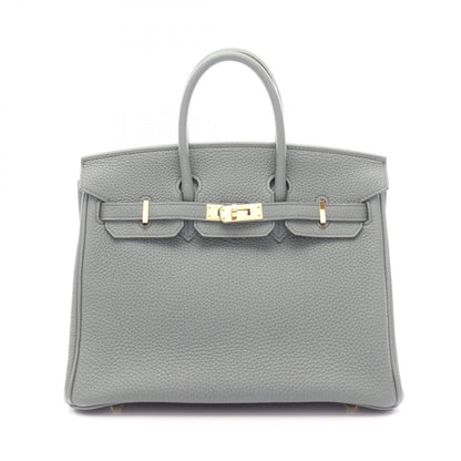 Hermes Handbag Birkin 25 Vert Amand Leather