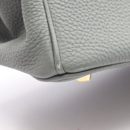 Hermes Handbag Birkin 25 Vert Amand Leather — view 7