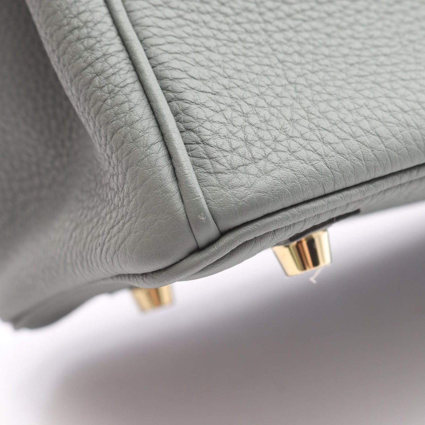 Hermes Handbag Birkin 25 Vert Amand Leather — view 8