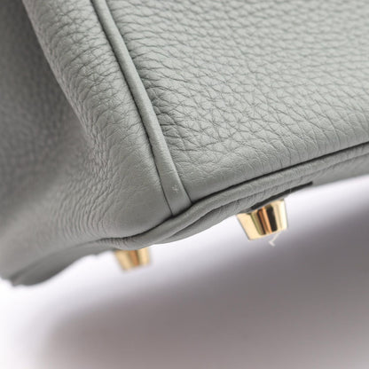 Hermes Handbag Birkin 25 Vert Amand Leather — view 8
