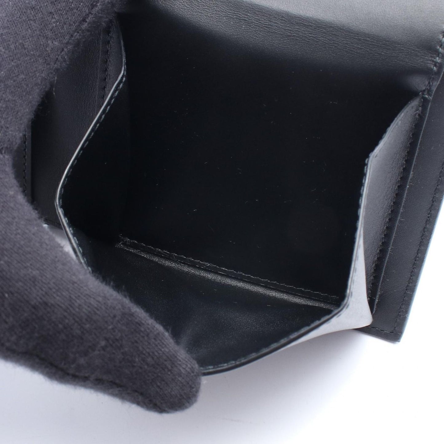 Loewe Bifold Wallet Puzzle Coin Green Leather — view 6