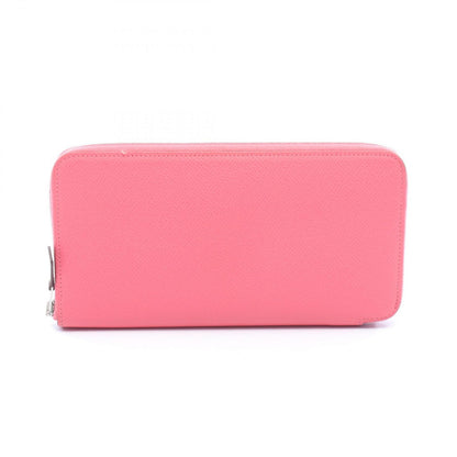 Hermes Round Wallet Azap Long Silk in Rose Azalea Leather Calf in Long