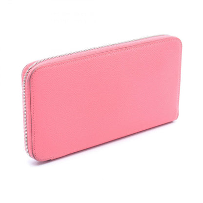 Hermes Round Wallet Azap Long Silk in Rose Azalea Leather Calf in Long — view 2