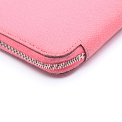 Hermes Round Wallet Azap Long Silk in Rose Azalea Leather Calf in Long — view 8