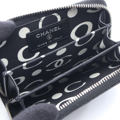 Chanel Coin Case Quilted Black Caviar Leather — view 3