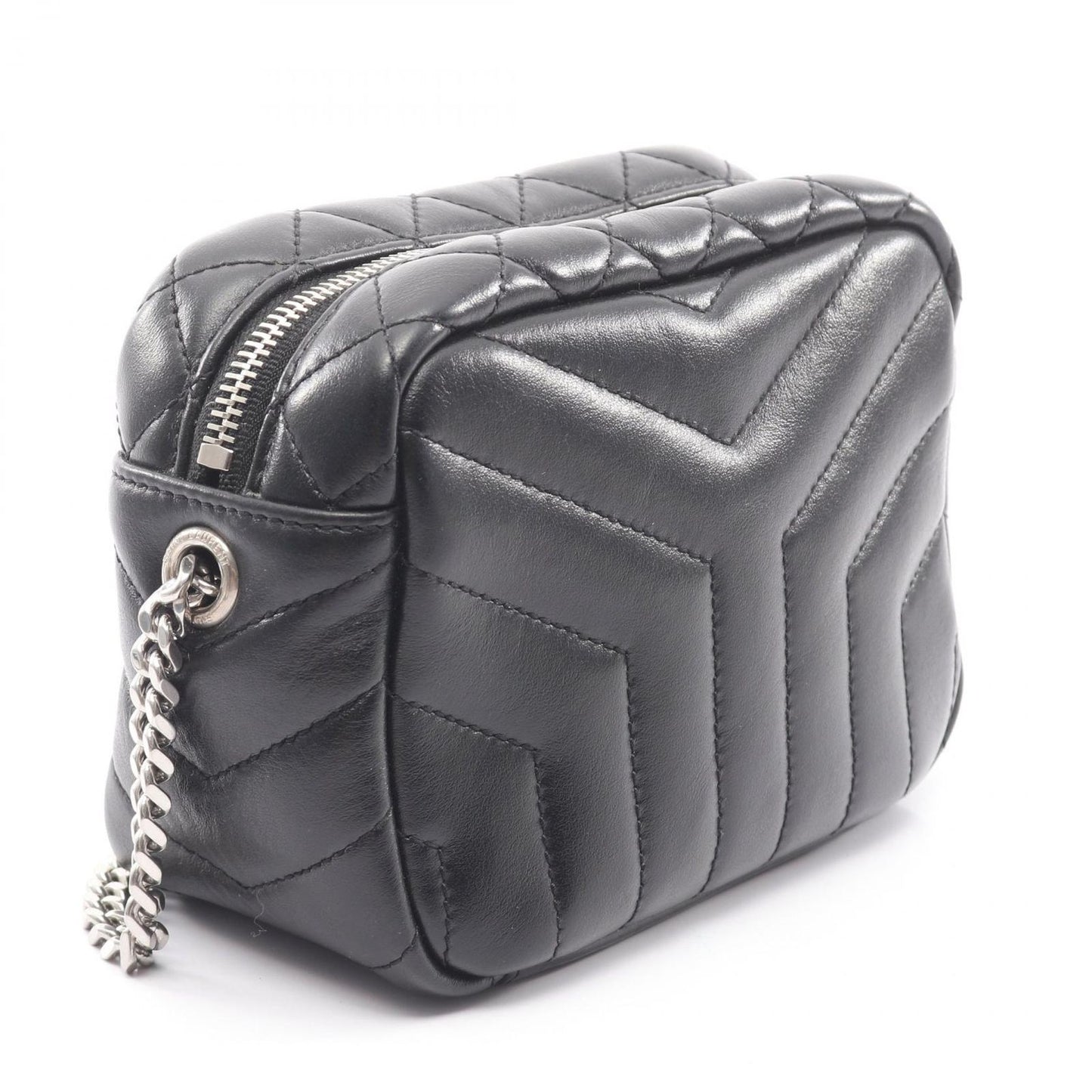 Saint Laurent Paris Shoulder Bag Lou Mini Black Leather — view 2