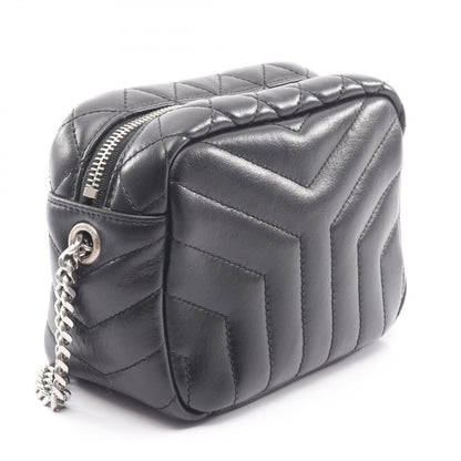 Saint Laurent Paris Shoulder Bag Lou Mini Black Leather — view 2
